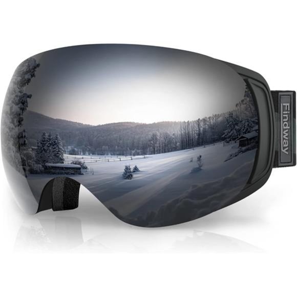 Unisex Ski Goggles OTG Glasses-Interchangeable Lens, Anti Fog Snowboard Goggles - Picture 1 of 6